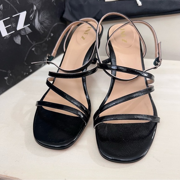 Inez Sofia black patent heels 8.5 wide - Picture 7 of 8